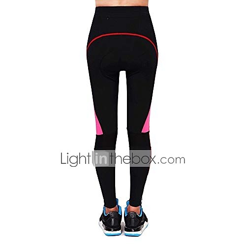 női kerékpáros nadrág, kerékpáros nadrág hosszú, 3D-s zselés párnázattal, MTB hegyikerékpár nadrág leggings légáteresztő, nagy rugalmasságú, piros 2025 - $41.99 –P2
