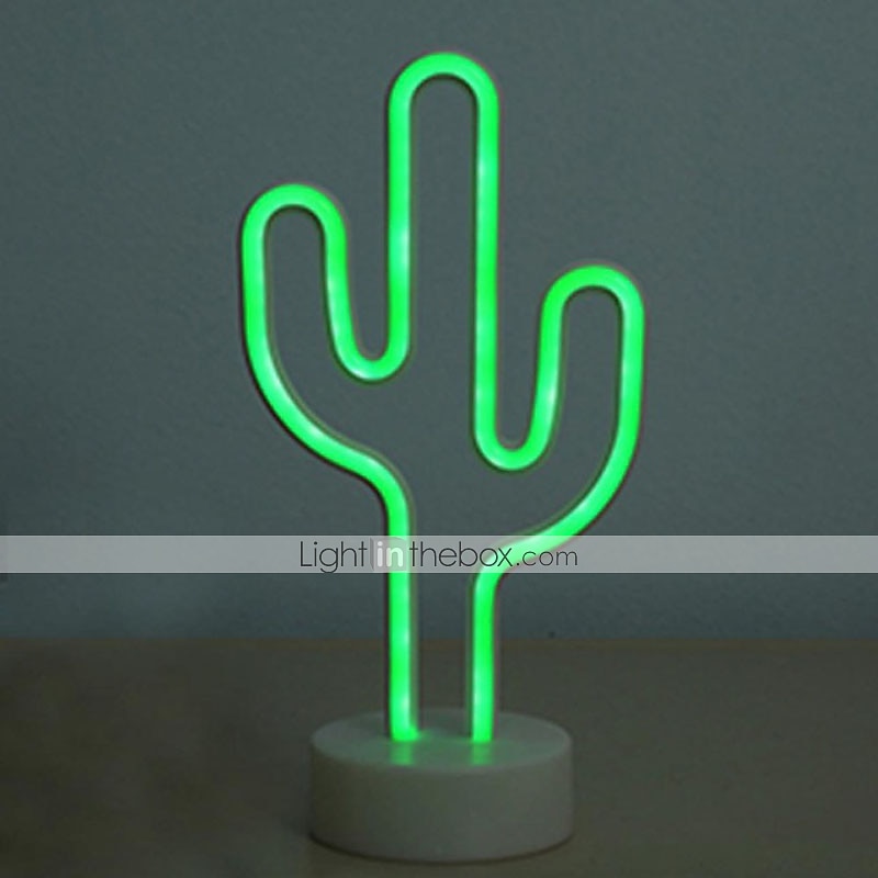 Flamingo Coconut Tree Cactus Decoration Light Night Light New Year's Xmas Decoration AA Batteries Powered USB 1pc 2025 - $35.99 –P6