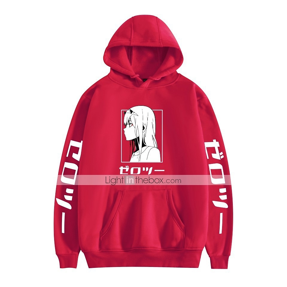 Darling in the Franxx Nulová dvě Cosplay kostým Kapuce Anime Grafika Potisk Harajuku Grafika Pro Pánské Dámské Dospělé Zpátky do školy 2025 - $25.99 –P6