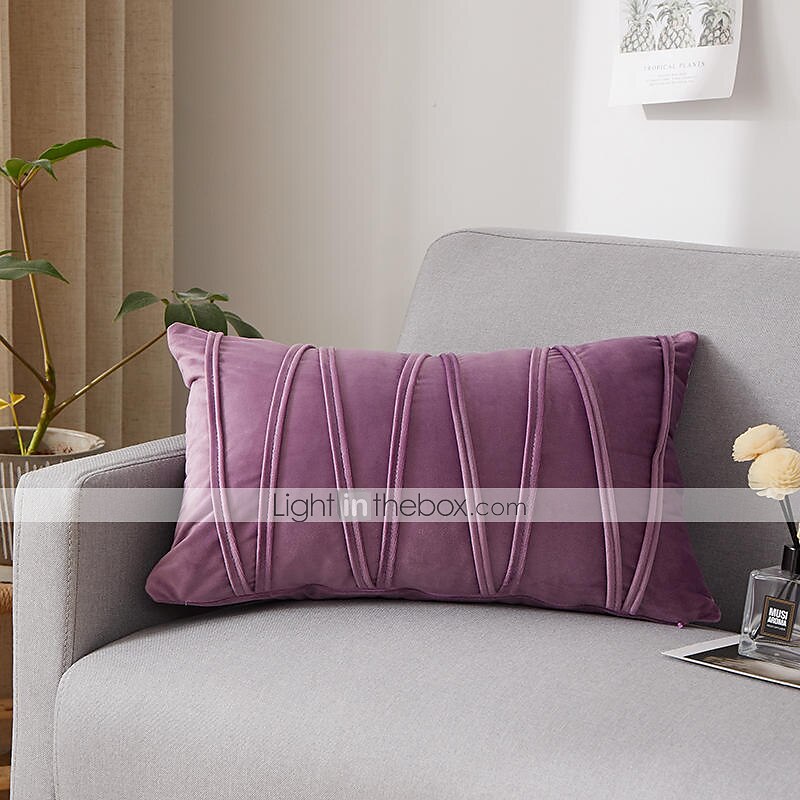 Decorative Toss Pillows Velvet Cover for Pillows Pillow Case Cover Home office Pillow Case Cover Modern Sample Room Cushion Cover Outdoor Cushion for Sofa Couch Bed Chair Pink Blue Sage Green Purple 2025 - $18.99 –P9