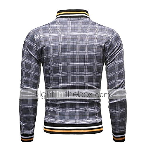 conjuntos de roupas esportivas masculinas - agasalho de inverno clássico xadrez de manga comprida - jaqueta de moletom com zíper completo com calças para homens - roupas esportivas elegantes para ginástica masculina - presentes de natal para homens de 2025 por $49.99 –P7