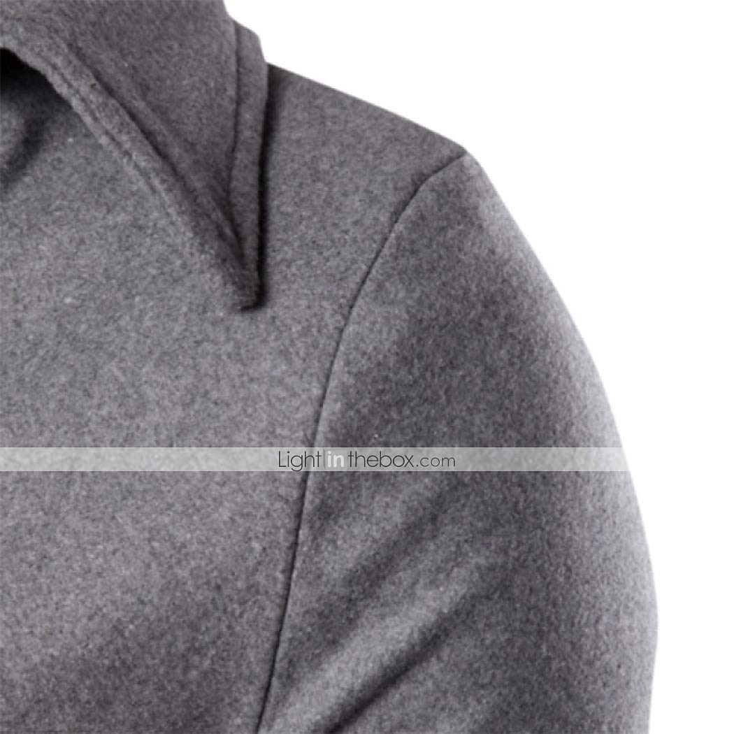 Herren-Wintermantel, Peacoat, zweireihig, Business-Casual, normal, schmale Passform, warm, einfarbig, Herbst, Langarm, dick, klassisch, Trenchcoat, Büro, tägliche Arbeit 2025 - $48.99 –P3