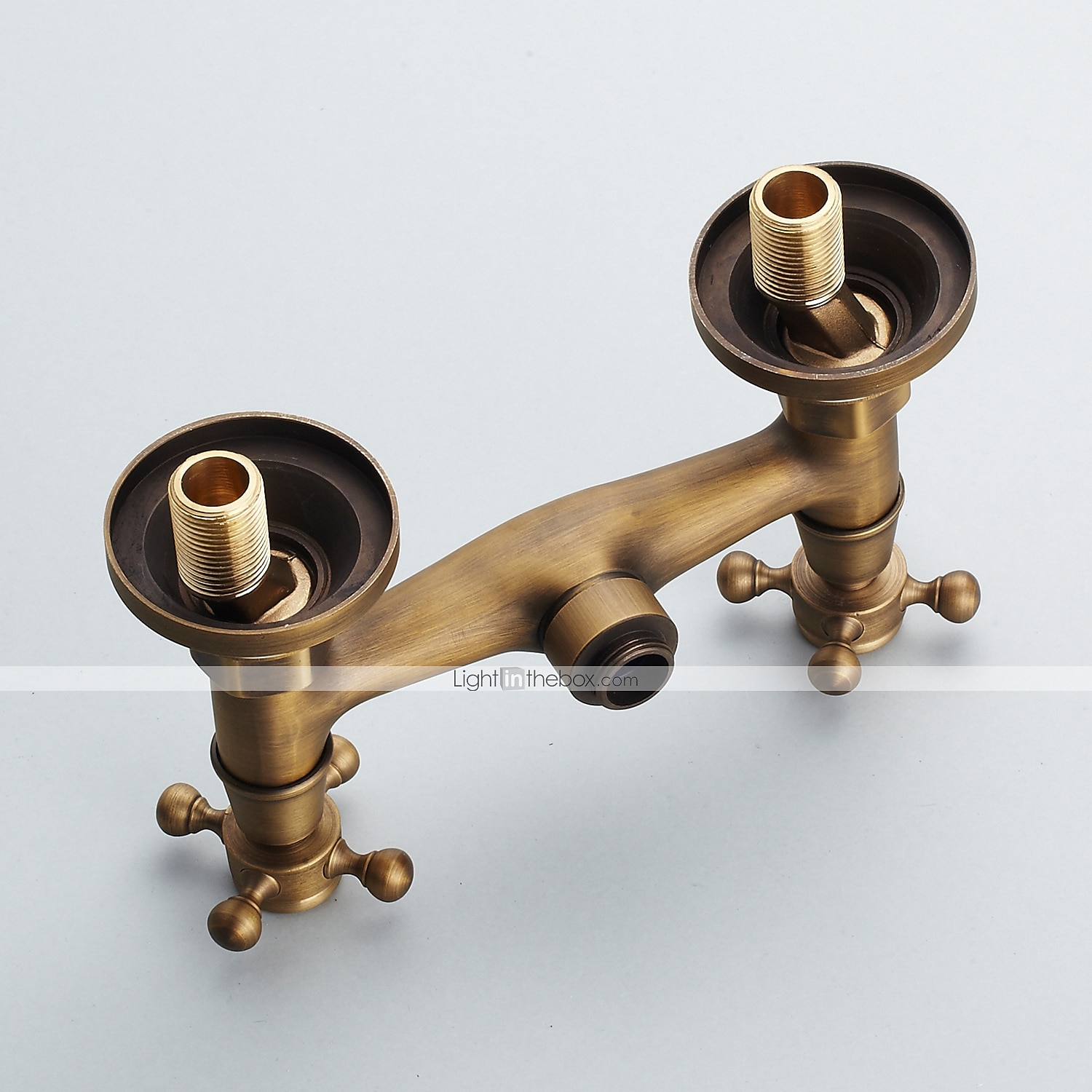 set rubinetto doccia - doccetta inclusa stile vintage estraibile / ottone antico country montaggio esterno rubinetti miscelatore doccia vasca da bagno in ceramica / due maniglie un foro del 2025 a $153.99 –P6