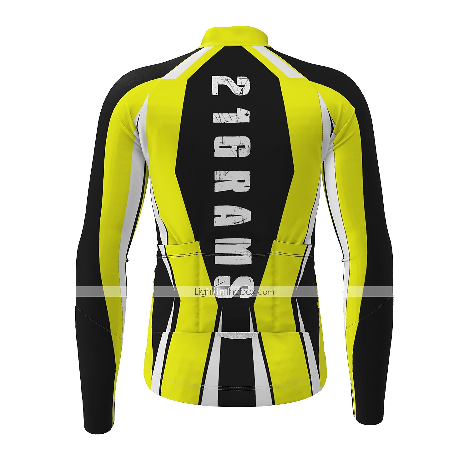 Herren Fahrradjacke Radjacke Radtrikot fahrradbekleidung Fahrradtrikot Langarm Fahhrad Jacke Trikot Shirt mit 3 Gesäßtaschen MTB Mountain Rennrad warm warm halten Atmungsaktiv Schnelltrocknend Gelb 2025 - $32.99 –P9