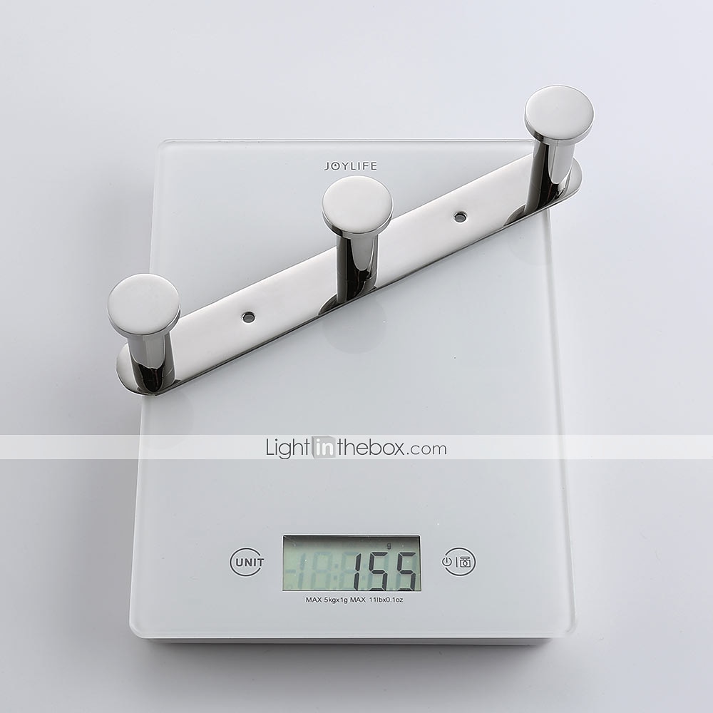 Robe Hooks New Design Contemporary Stainless Steel Material Bathroom Wall Mounted 3 or 4 or 5 or 6 Hooks Silvery 1pc 2025 - $33.99 –P2