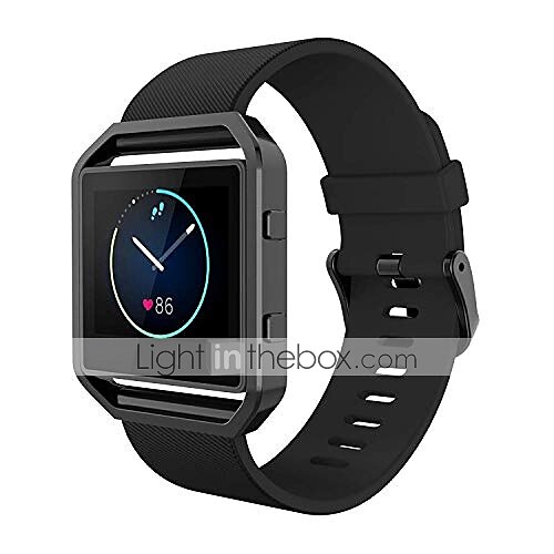 Reim til Smartklokke til Fitbit Blaze Silikon Smartklokke Stropp Myk Pustende Klassisk lås Sportsrem SmartWatch-bånd med etui Erstatning Armbånd 2025 - $17.99 –P2
