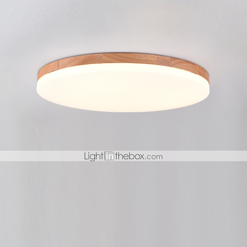 26/38/48 cm LED Ceiling Light Nordic Wood Round Design Flush Mount Lights Nature Inspired 110-120V 220-240V 2025 - $105.99 –P5
