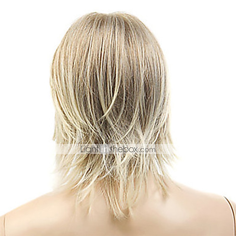 perruques blondes pour hommes perruque synthétique toupets partie latérale droite perruque cheveux synthétiques blonds de longueur moyenne 14 pouces partie latérale des hommes blonde hairjoy de 2025 ? $19.99 –P2