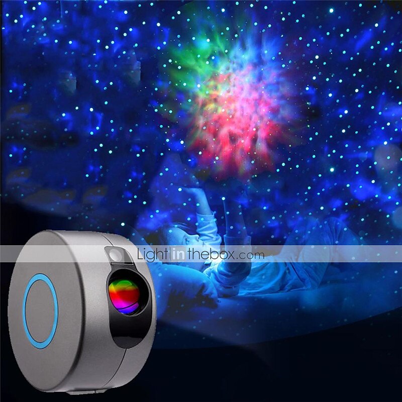 galaksiprojektori 2 in 1 aurora tähtitaivas projektori led-projektorille galaxy ocean nebula lamppu kaukosäätimellä 7 väriä yövalo maisemavalo 2025 - $86.99 –P4