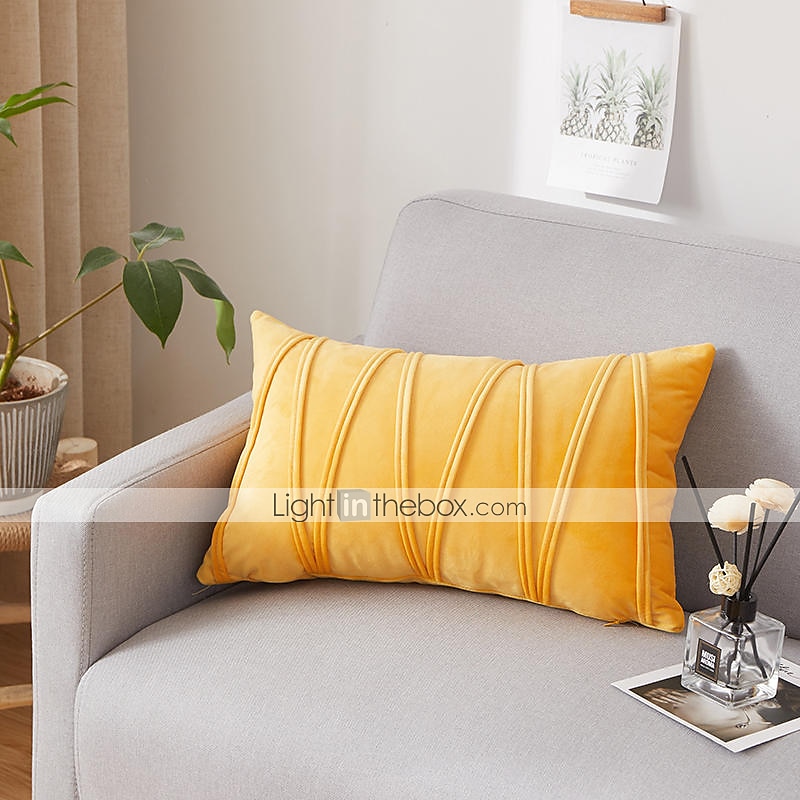 Decorative Toss Pillows Velvet Cover for Pillows Pillow Case Cover Home office Pillow Case Cover Modern Sample Room Cushion Cover Outdoor Cushion for Sofa Couch Bed Chair Pink Blue Sage Green Purple 2025 - $18.99 –P7