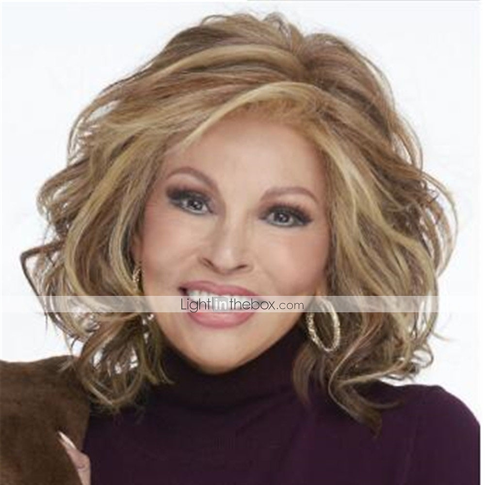 perruques blondes pour femmes perruque synthétique bouclée avec une frange perruque courte cheveux synthétiques brun clair design à la mode pour femmes classique cool brun clair de 2025 ? $37.99 –P5