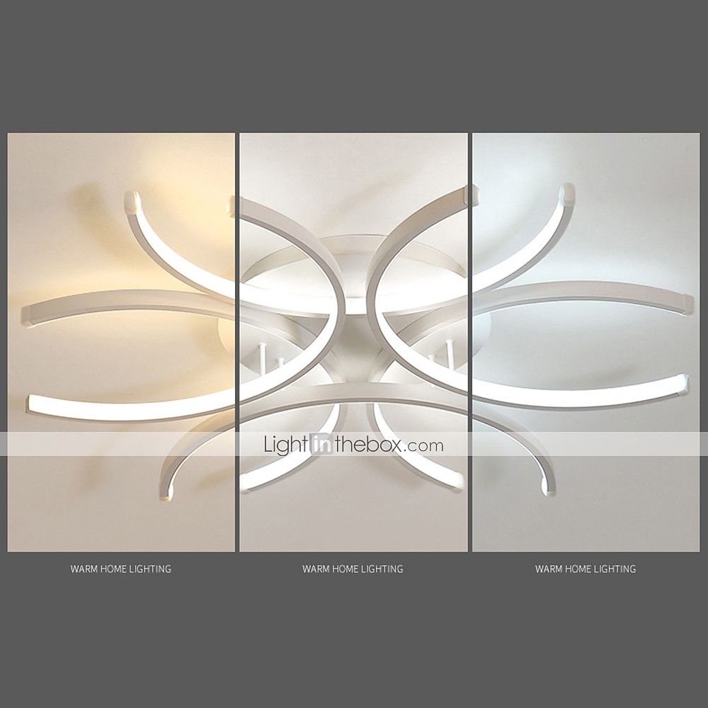 60cm LED Ceiling Light Modern Nordic Geometric Flower Shapes Stylish Flush Mount Lights Living Room Dining Room Bedroom Metal Painted Finishes110-120V 220-240V 2025 - $342.89 –P3