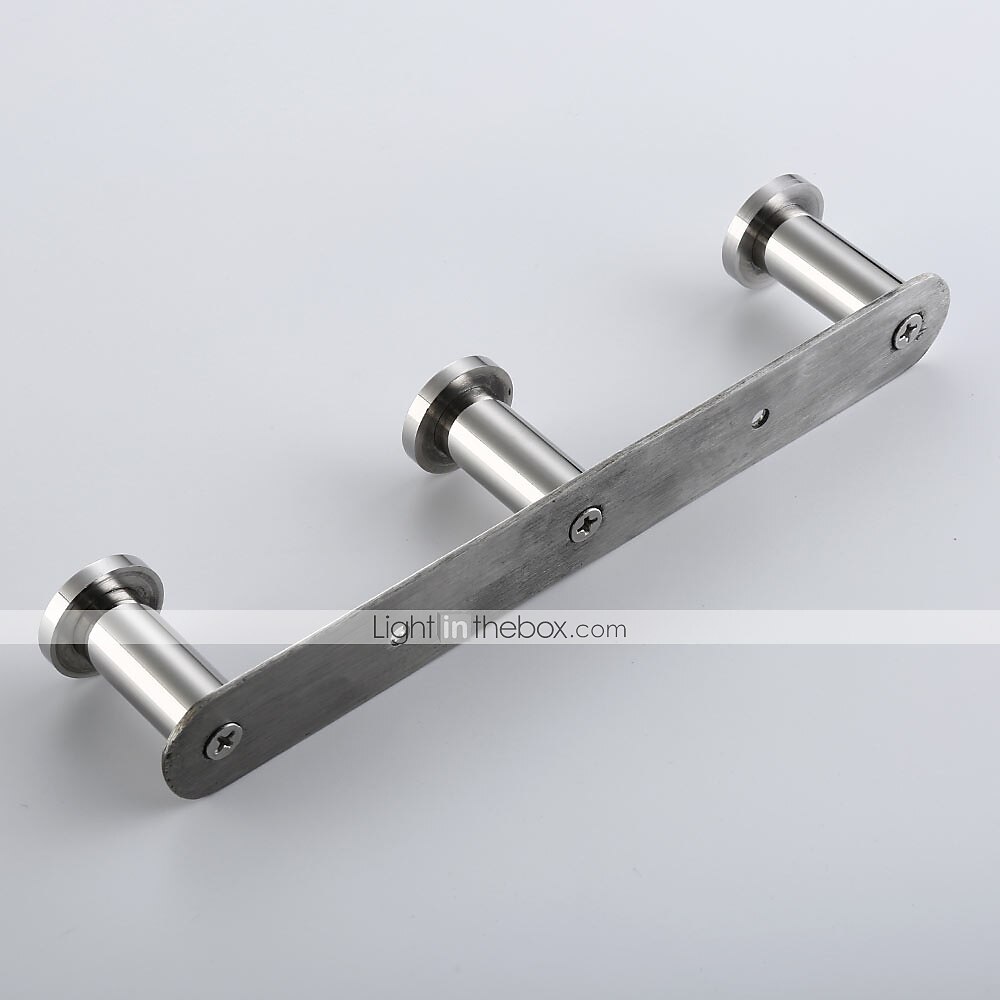 Robe Hooks New Design Contemporary Stainless Steel Material Bathroom Wall Mounted 3 or 4 or 5 or 6 Hooks Silvery 1pc 2025 - $33.99 –P3