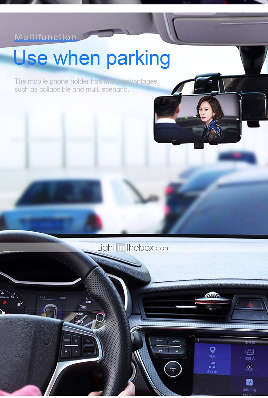 2025年 カーホルダー バックルタイプ 360°回転 電話ホルダー のために 車載 と互換性があります 携帯電話 携帯電話アクセサリー  コレクション – $15.99 –P5