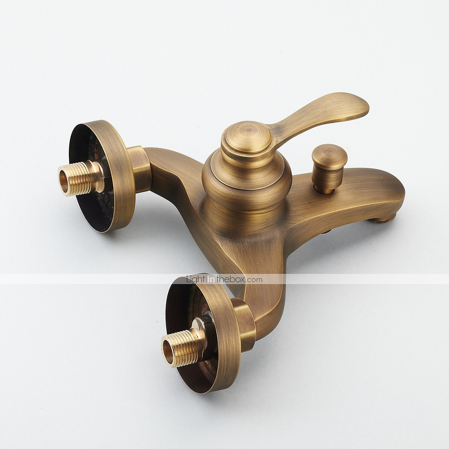 Shower Faucet Set Handshower Included Vintage Style/Country Brass Mount Outside Ceramic Valve Bath Shower Mixer Taps/Single Handle/Yes/Single Handle Three Holes 2025 - $153.99 –P9