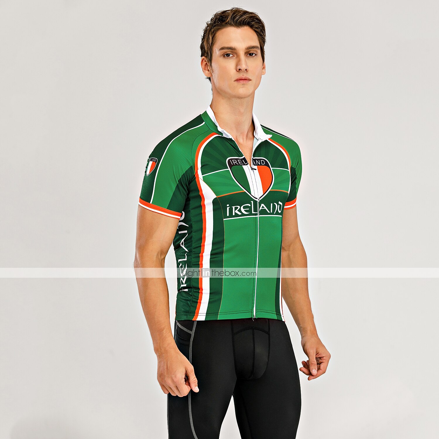 Homme Maillot Velo Cyclisme Manche Courte Cyclisme Maillot Top avec 3 poches arrière VTT Vélo tout terrain Vélo Route Respirable Séchage rapide Evacuation de l'humidité Poche arrière Gris foncé Vert de 2025 ? $28.99 –P6