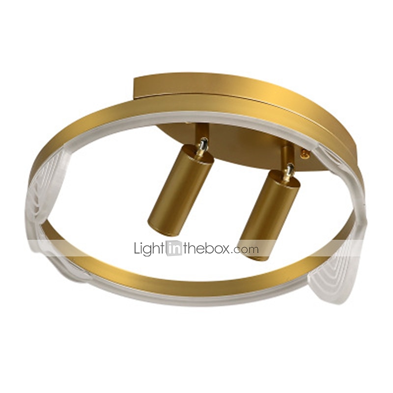 40cm LED Ceiling Light Nordic Modern Black Gold Circle Design Flush Mount Lights Metal Painted Finishes Nature Inspired 220-240V 2025 - $169.99 –P9
