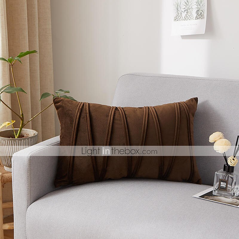 Decorative Toss Pillows Velvet Cover for Pillows Pillow Case Cover Home office Pillow Case Cover Modern Sample Room Cushion Cover Outdoor Cushion for Sofa Couch Bed Chair Pink Blue Sage Green Purple 2025 - $18.99 –P3