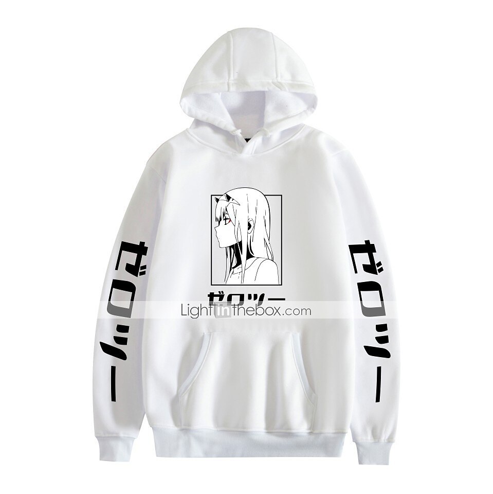 Darling in the Franxx Nulová dvě Cosplay kostým Kapuce Anime Grafika Potisk Harajuku Grafika Pro Pánské Dámské Dospělé Zpátky do školy 2025 - $25.99 –P2