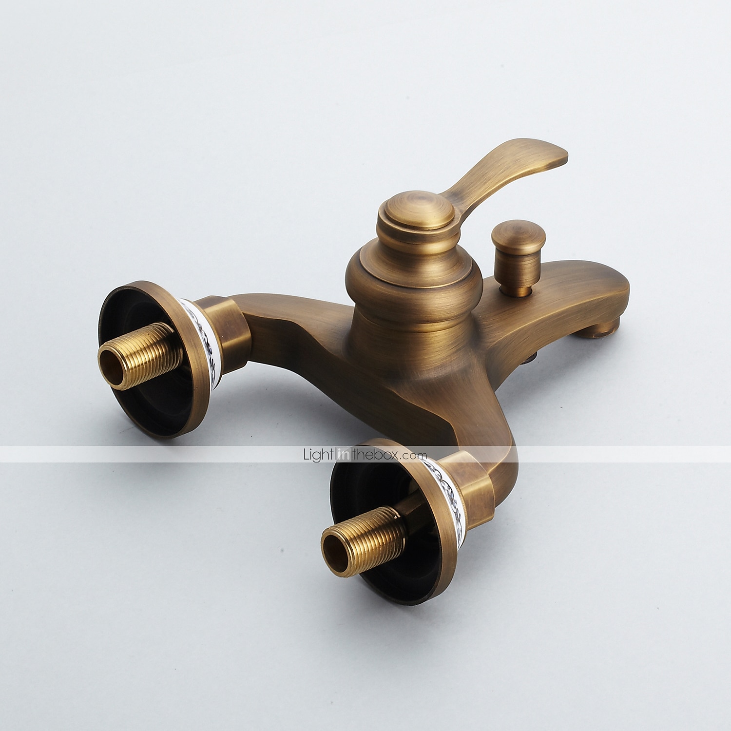 robinet de duș / set de sistem de cap de duș cu efect de ploaie - duș de mână inclus extracție stil vintage / alamă antică de țară / montare galvanizată în exterior supapă ceramică baterii de duș 2026 - $161.99 –P6