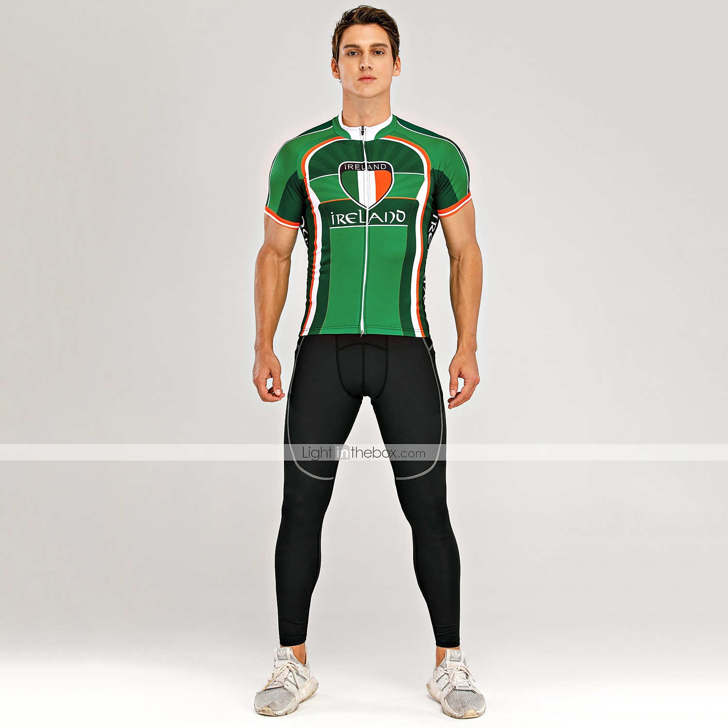 Homme Maillot Velo Cyclisme Manche Courte Cyclisme Maillot Top avec 3 poches arrière VTT Vélo tout terrain Vélo Route Respirable Séchage rapide Evacuation de l'humidité Poche arrière Gris foncé Vert de 2025 ? $28.99 –P10