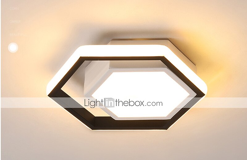 25cm LED Plafonnier Moderne Nordic Porche Lumière Couloir Allée Hexagone Formes Géométriques Encastré Lumières En Métal LED 220-240V de 2025 ? $104.99 –P5