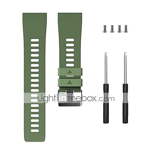 Bracelet de montre connectée pour Garmin Forerunner 30/35 Silicone Montre intelligente Sangle Doux Respirable Bracelet Sport Remplacement Bracelet de 2025 ? $13.99 –P4