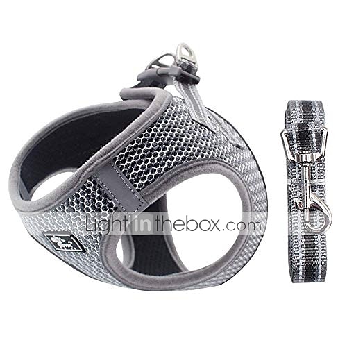 hondentuig zonder trekhaak kleine honden, zachte mesh reflecterende ademende instaphond kat harnas en riem set voor puppy kat huisdier vest met riem verstelbaar voor buiten wandelen, training xs 2025 - $18.49 –P1