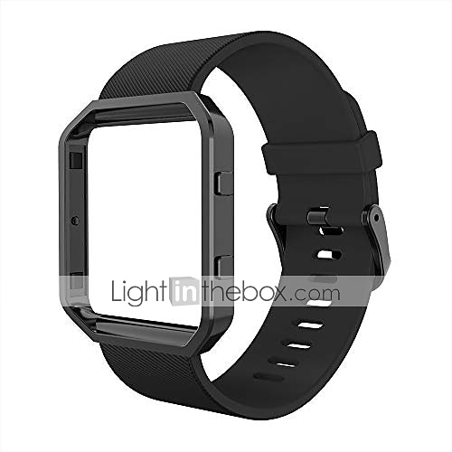 Reim til Smartklokke til Fitbit Blaze Silikon Smartklokke Stropp Myk Pustende Klassisk lås Sportsrem SmartWatch-bånd med etui Erstatning Armbånd 2025 - $17.99 –P1