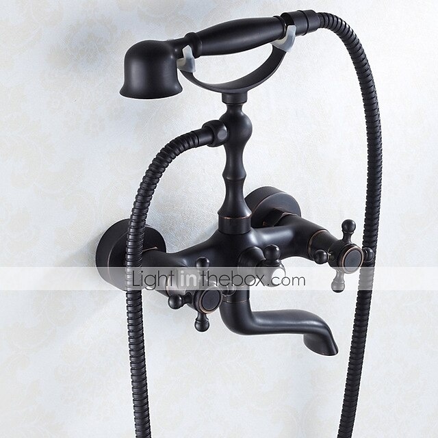 set di rubinetti per doccia - doccia a pioggia in stile vintage con montaggio elettrolitico esterno rubinetti per miscelatori per vasca da bagno con valvola in ceramica del 2025 a $194.99 –P1