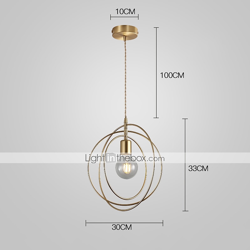28 cm globo design forme geometriche lampada a sospensione metallo stile moderno globo in metallo finiture verniciate moderno stile nordico decorazioni natalizie 110-240 v del 2025 a $115.99 –P1