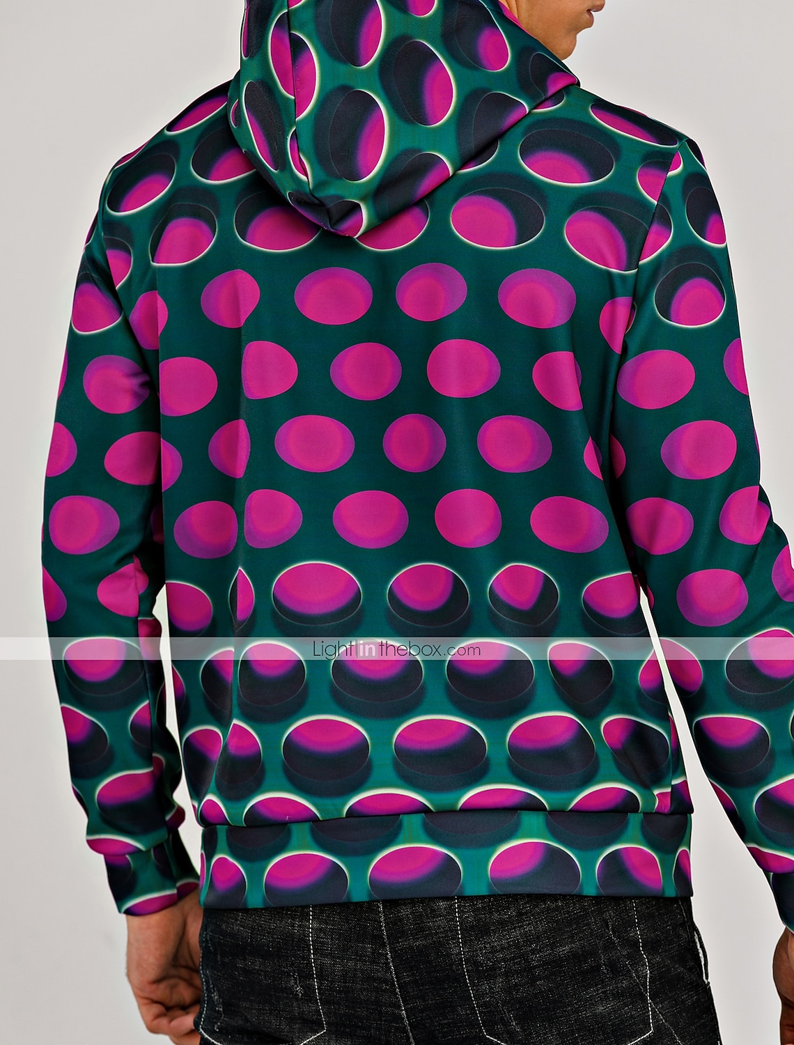 Homens Geométrica 3D Moletom Moletons Designer Básico Manga Longa Com Capuz Vermelho Azul Outono Designer de 2025 por $29.99 –P7