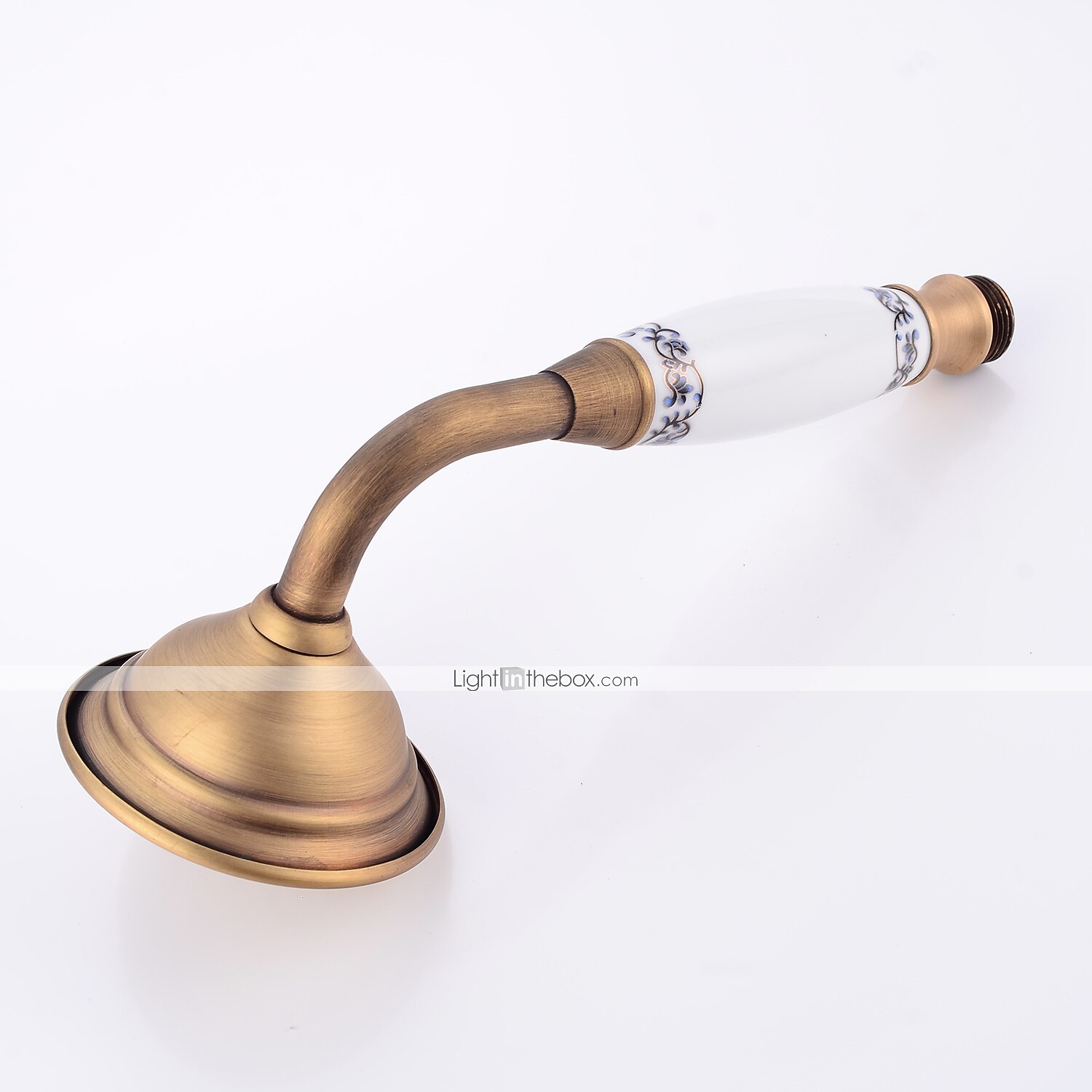Shower Faucet,Shower System Set - Handshower Included pullout Waterfall Vintage Style / Country Antique Brass Mount Outside Ceramic Valve Bath Shower Mixer Taps 2025 - $307.79 –P2
