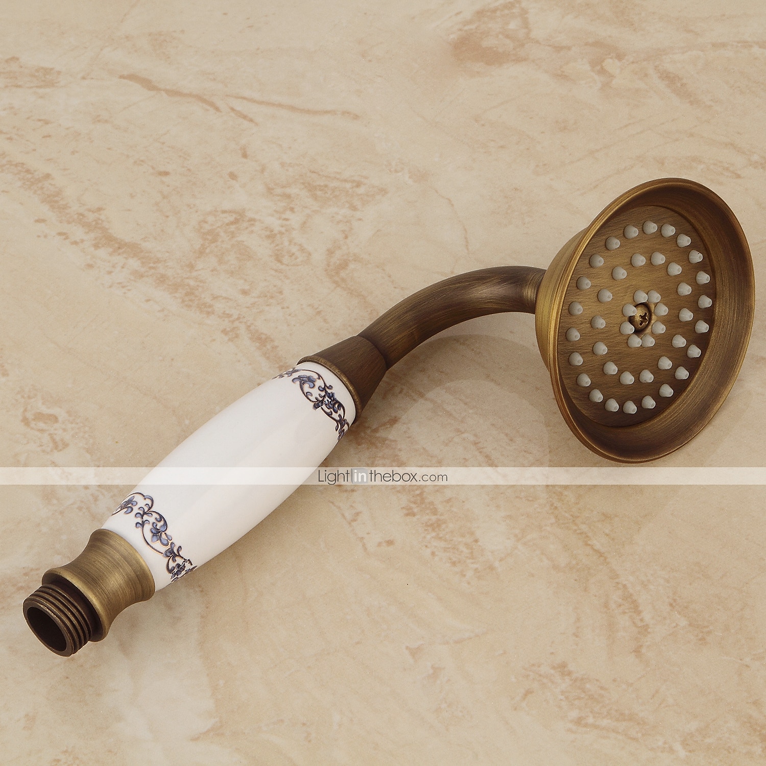 Duscharmatur, Duschsystem-Set – Handbrause inklusive ausziehbarem Wasserfall im Vintage-Stil / Country Antik-Messing-Halterung außen Keramikventil Wannendusche Mischbatterien 2025 - $315.89 –P5