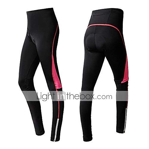 női kerékpáros nadrág, kerékpáros nadrág hosszú, 3D-s zselés párnázattal, MTB hegyikerékpár nadrág leggings légáteresztő, nagy rugalmasságú, piros 2025 - $41.99 –P4