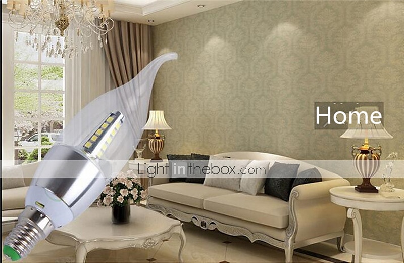 10 stks hoge heldere lampara led e14 kaars led lamp 5 w 7 w led licht lamp 220 v zilver koel wit ampul 2026 - $27.99 –P5