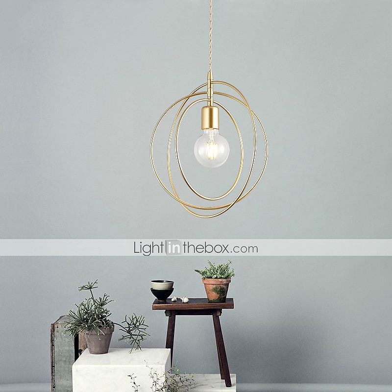 28 cm globo design forme geometriche lampada a sospensione metallo stile moderno globo in metallo finiture verniciate moderno stile nordico decorazioni natalizie 110-240 v del 2025 a $115.99 –P6