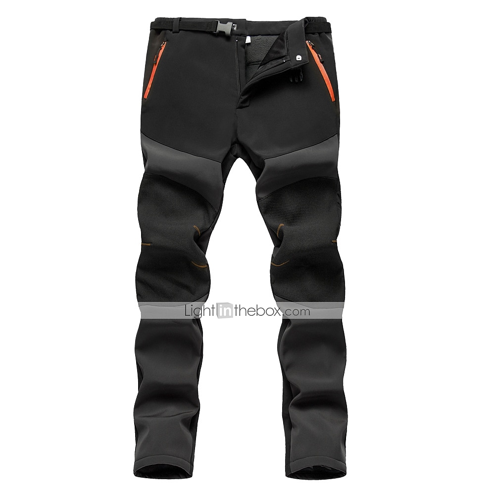 Herr Softshell-byxor Lappverk Vinter Utomhus Standardpassform Vattentät Vindtät Fleecefoder Andningsfunktion Byxa Svart Armégrön Fiske Klättring Camping / vandring / grottforskning S M L XL XXL 2025 - $36.99 –P6