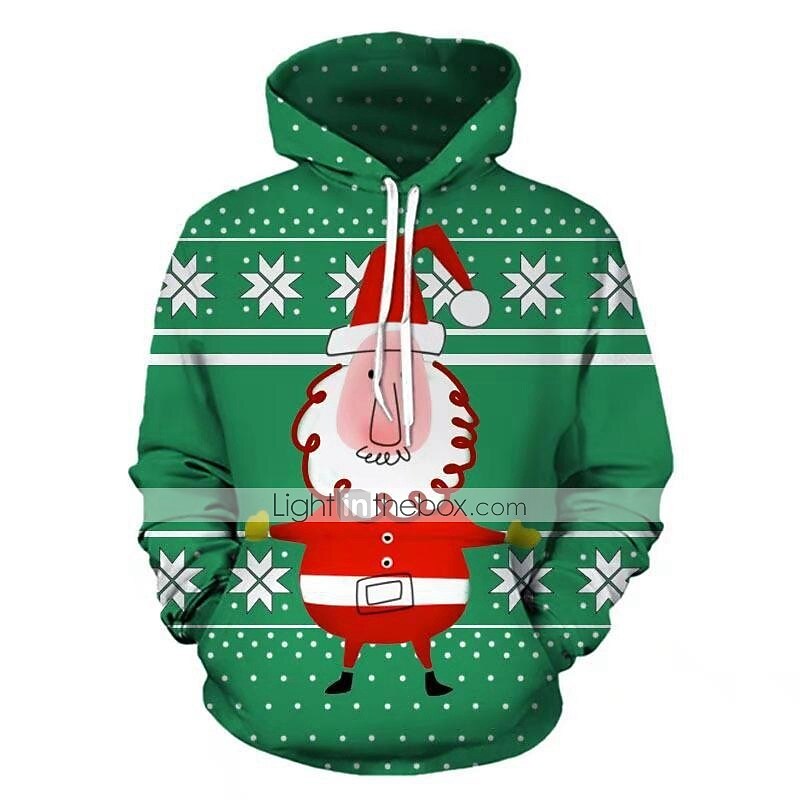 Navidad Papá Noel Árboles de Navidad Sudadera Animé Dibujos 3D Estampados Estampado Harajuku Gráfico Para Hombre Mujer Adulto Vuelta al cole 2025 - $23.99 –P4