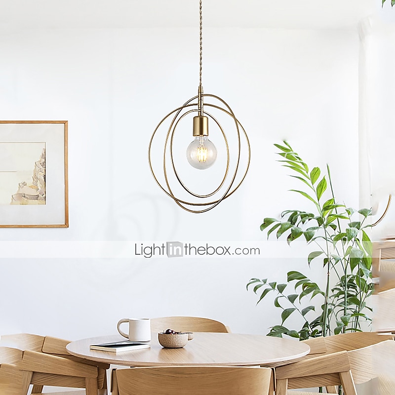 28 cm globo design forme geometriche lampada a sospensione metallo stile moderno globo in metallo finiture verniciate moderno stile nordico decorazioni natalizie 110-240 v del 2025 a $115.99 –P2