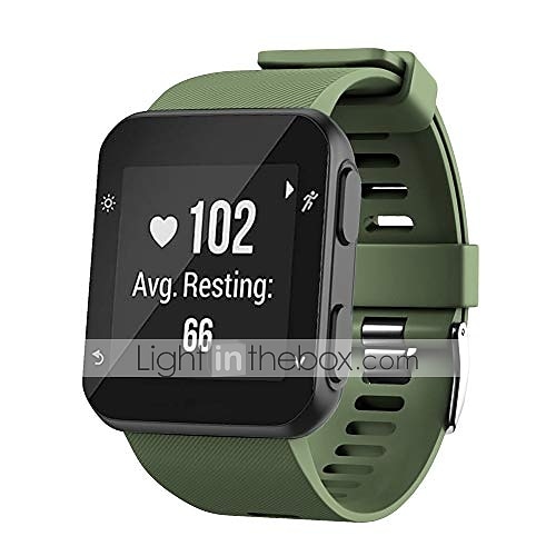 Bracelet de montre connectée pour Garmin Forerunner 30/35 Silicone Montre intelligente Sangle Doux Respirable Bracelet Sport Remplacement Bracelet de 2025 ? $13.99 –P1
