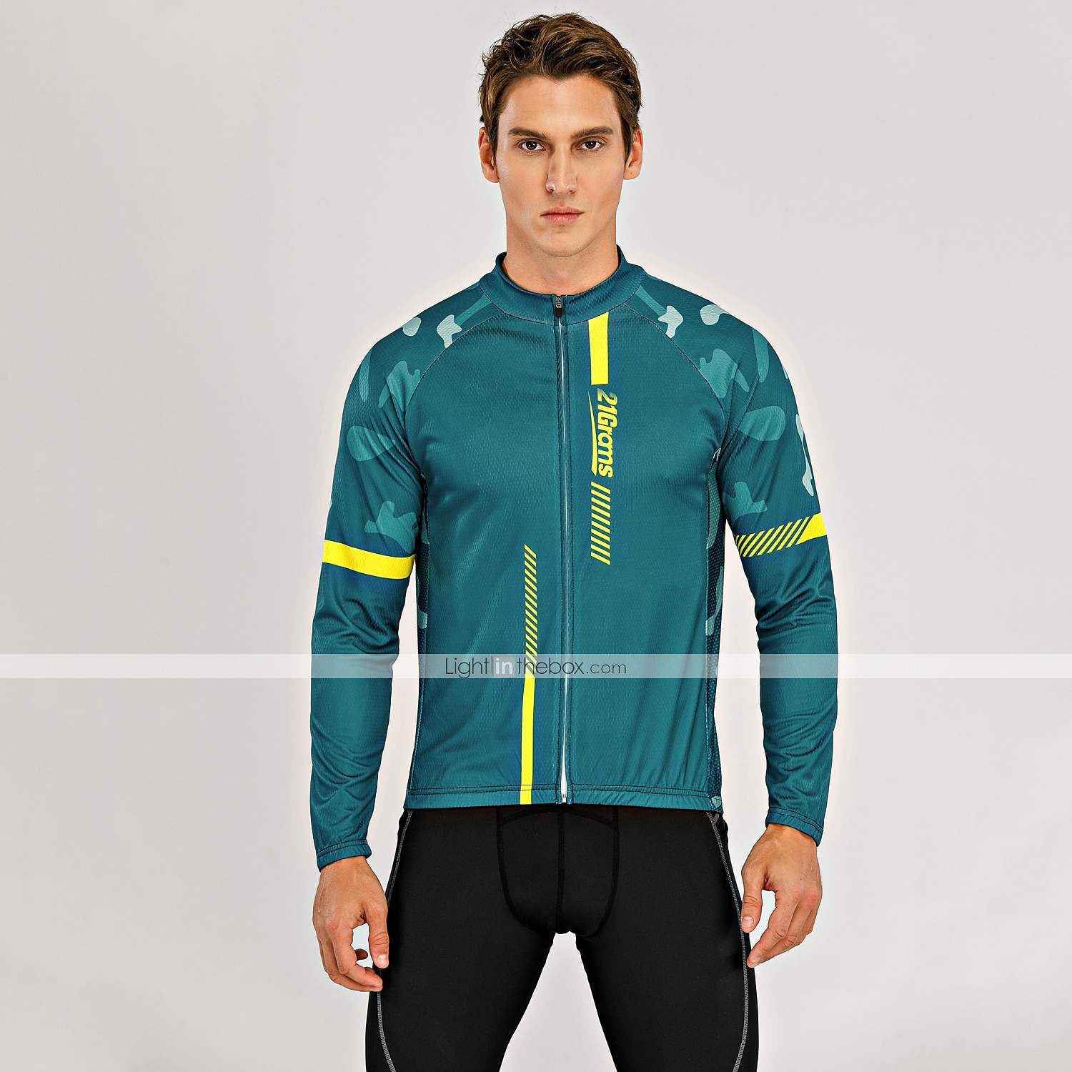 Męskie Koszulka rowerowa Geometryczny Niejednolita całość Wzory Długi rękaw Rower Dżersej Top z 3 tylnymi kieszeniami Kolarstwo górskie Kolarstwie szosowym Keep Warm Odporny na UV Kolarstwo Szybkie 2026 - $34.99 –P16