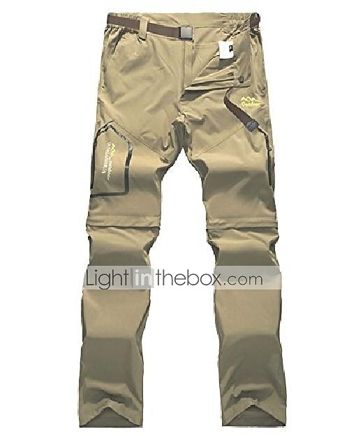 wandelen stretch broek heren converteerbare sneldrogende lichtgewicht afritsbare outdoor reizen safari broek # 818-khaki-40 2025 - $35.99 –P4