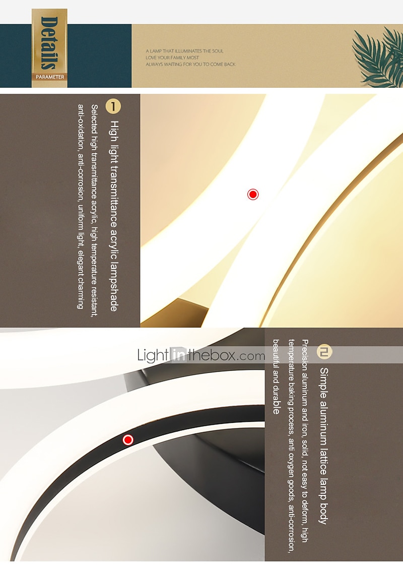 led plafondlamp cirkel ring nordic goud acryl 2 3 5 6 hoofden buitenverlichting woonkamer plafondlamp eenvoudige moderne kunst plafondlamp luxe led slaapkamer licht ac220v 2025 - $387.82 –P3