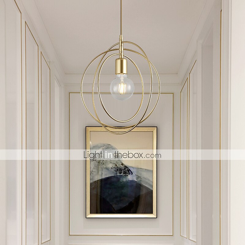 28 cm globo design forme geometriche lampada a sospensione metallo stile moderno globo in metallo finiture verniciate moderno stile nordico decorazioni natalizie 110-240 v del 2025 a $115.99 –P3