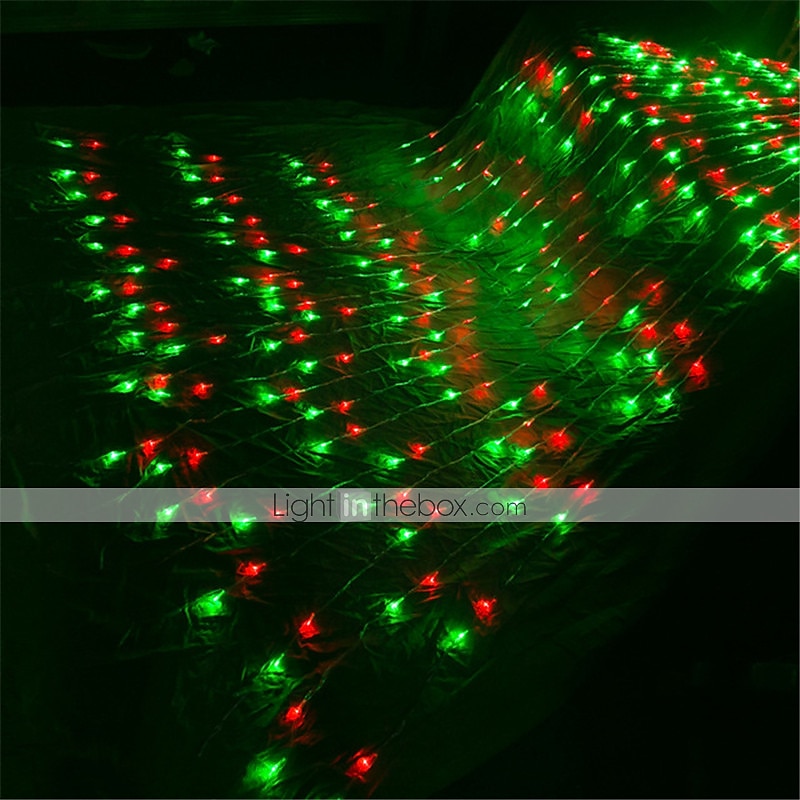 1x 3x3m ip44 fossefallsgardin led fairy string lys krans vannstrøm meteordusj regnlys for vindu istap fargerik dekorbelysning ac110v 120v 220v 230v 240v eu us plugg 2025 - $66.99 –P6