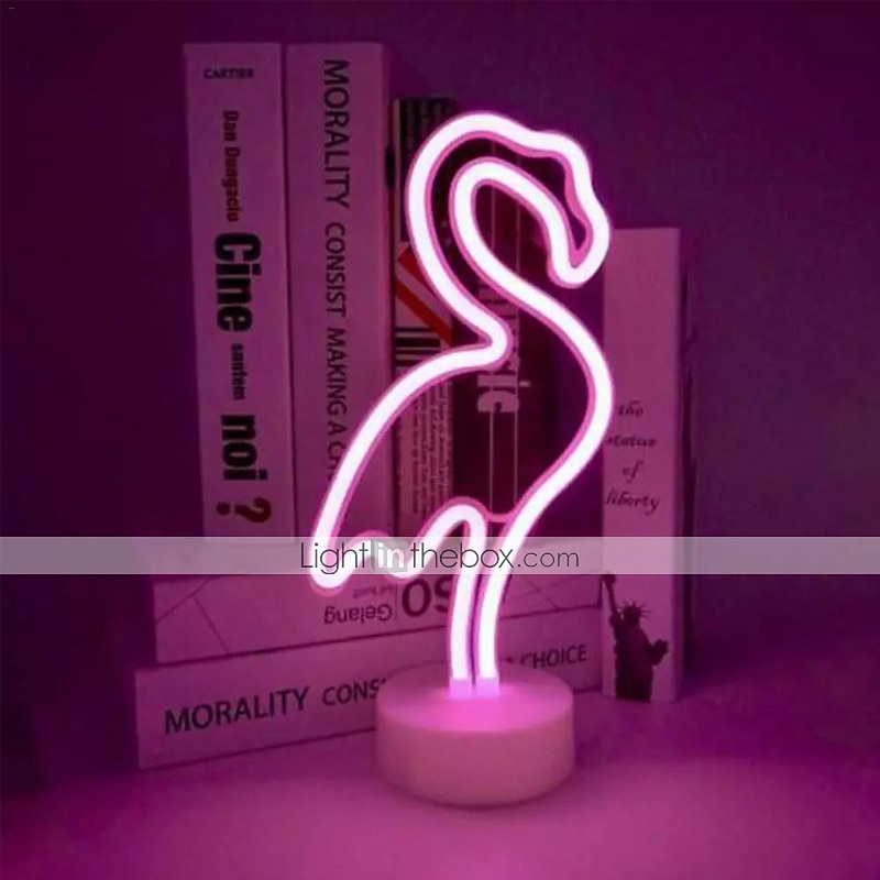 Flamingo Coconut Tree Cactus Decoration Light Night Light New Year's Xmas Decoration AA Batteries Powered USB 1pc 2025 - $35.99 –P3