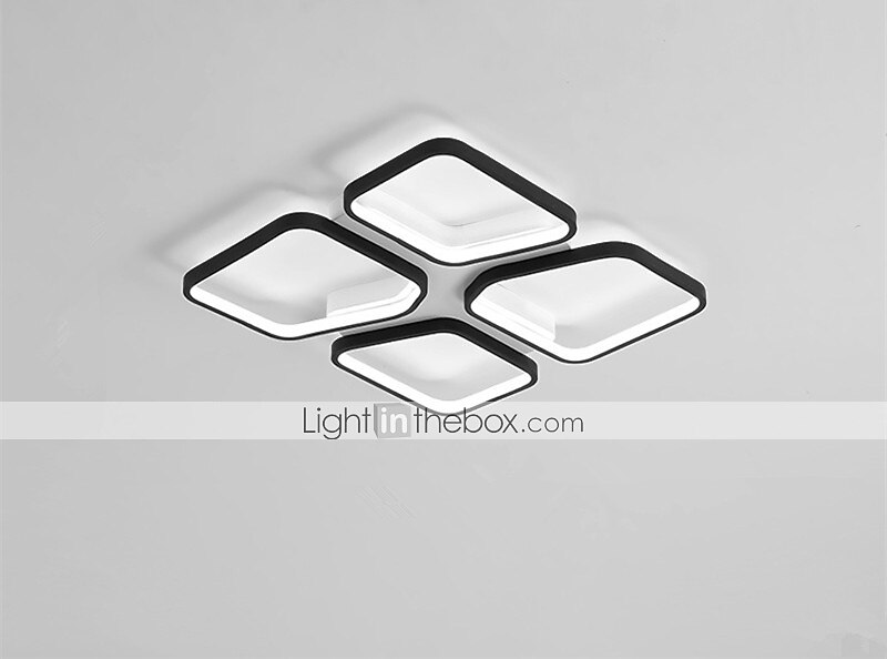 plafonnier led moderne simple design carré de base formes géométriques 42 52 cm salon chambre encastré lumières métal peint finitions 110-120v 220-240v de 2025 ? $202.39 –P6