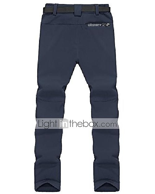 Per uomo Pantaloni da escursione Pantaloni foderati in pile Pantaloni impermeabili Inverno Esterno Tenere al caldo Antivento Traspirante Asciugatura rapida Pantalone / Sovrapantaloni Pantaloni Nero del 2025 a $35.99 –P2