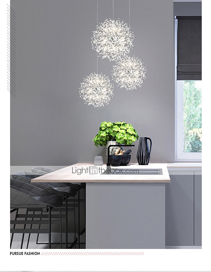 2026年 8/9/12ヘッドLEDペンダントライト北欧タンポポシャンデリア花火クリスタルランプ芸術的なリビングルームダイニングルーム寝室ランプロマンチックな衣料品店バーランプ15-22インチ  コレクション – $249.99 –P8